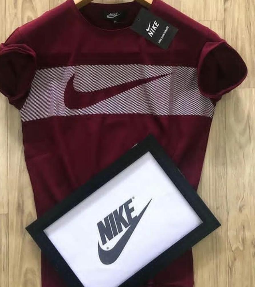 Maroon Regular-Fit T-Shirt for Men