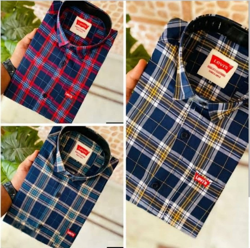 Men’s Check Shirts Pack of 3