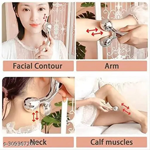 Stainless Steel 3D Body Massager, Silver