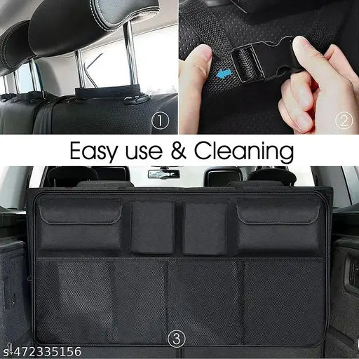 Waterproof Car Trunk Organizer with 8 Pockets