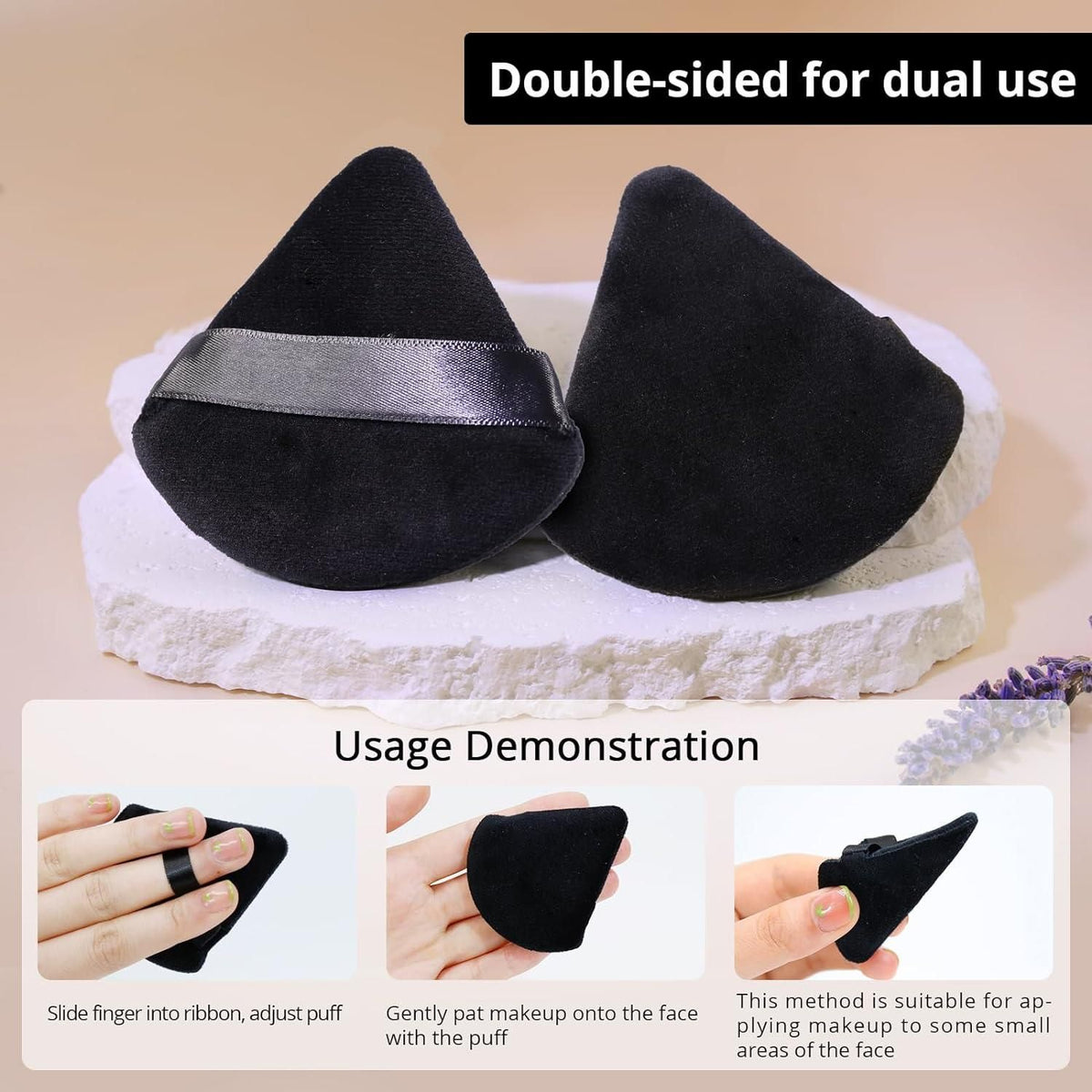 Triangle Makeup Powder Puff Pack of 1