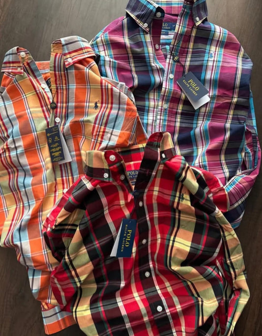 Men's Multicolor Check Shirt Pack of 3
