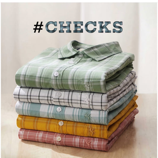 Men's Check Shirts Pack of 4
