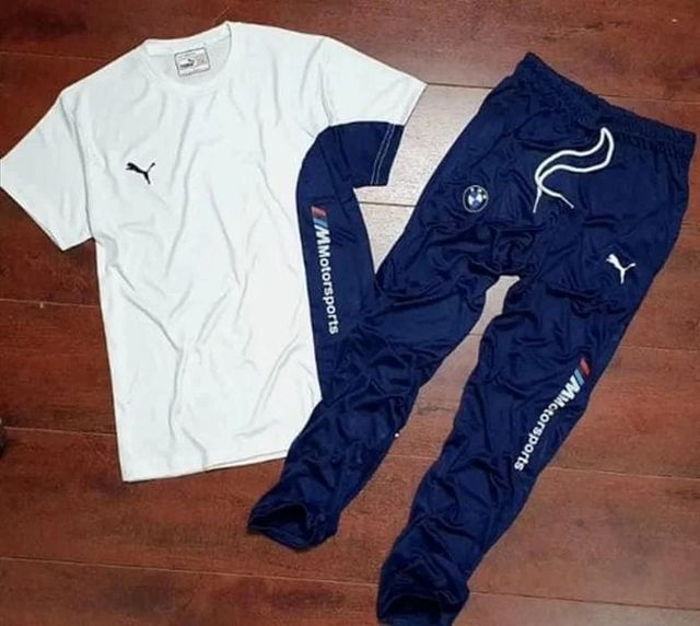 Adidas Blue & White Summer Tracksuit for Men