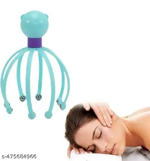 Scalp Massager with Flexible Steel Ball Tips