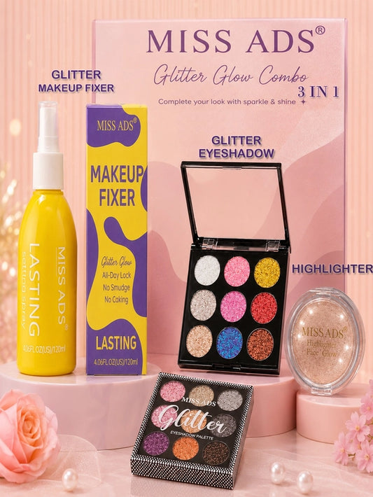 MISS ADS Makeup Fixer & Highlighter Combo