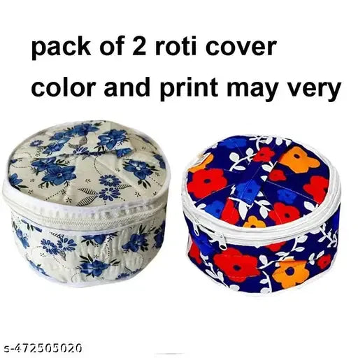 Chapati & Roti Cover with Zipper - Pack of 2