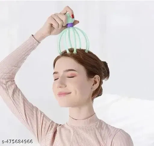 Scalp Massager with Flexible Steel Ball Tips