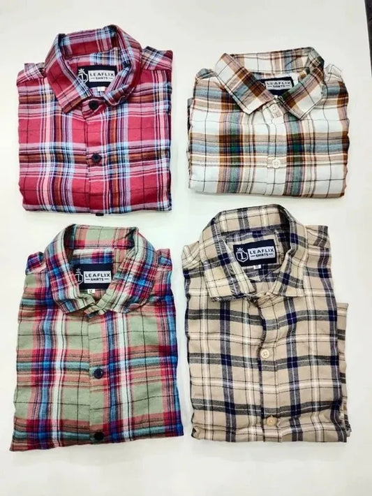 Men's Check Shirts Pack of 4