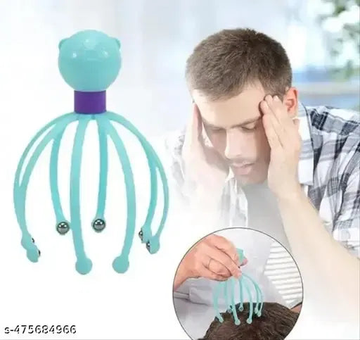 Scalp Massager with Flexible Steel Ball Tips