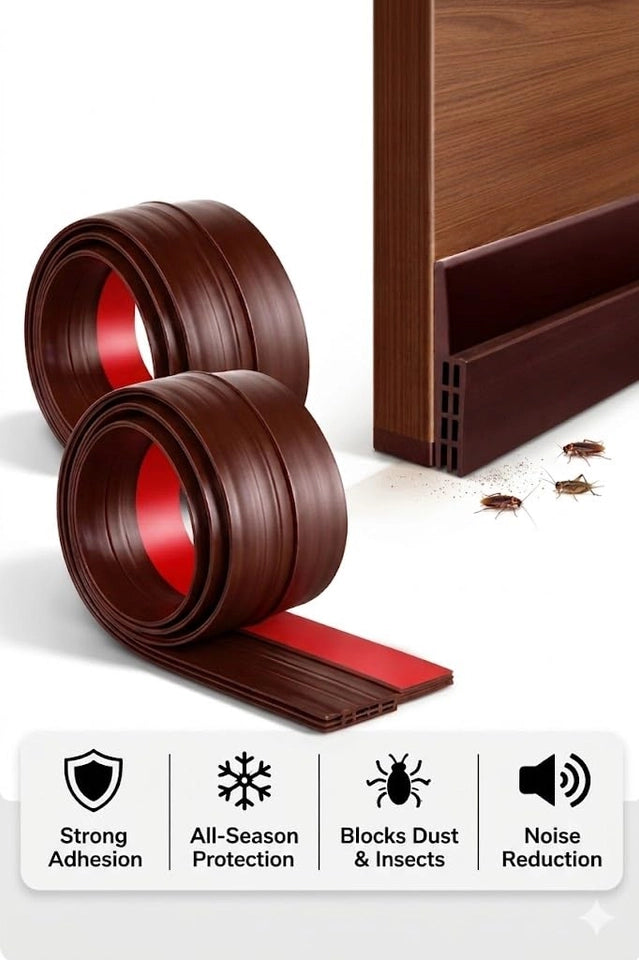 Silicone Door Seal Strip Pack of 2